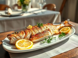 Robalo Grelhado com Ervas Finas do Chef