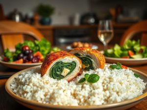 Peito de Frango Recheado com Espinafre à Brasileira